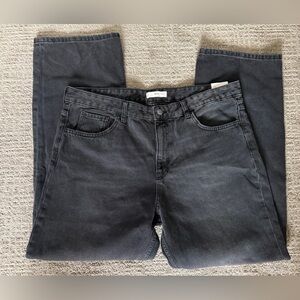 Mango Women's Gray Straight Leg Jeans